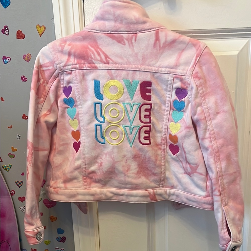 BABY SARA brand - Kids Pink Tie-Dye Jacket